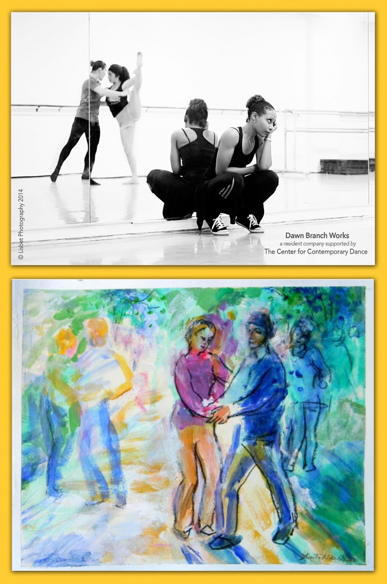 Dawn Branch Works in rehearsal. + The artwork that inspired her, 